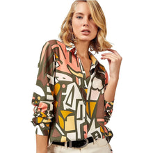 Load image into Gallery viewer, Casual Long Sleeve Button Down Shirts Tops