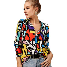 Load image into Gallery viewer, Casual Long Sleeve Button Down Shirts Tops
