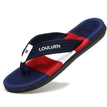 Load image into Gallery viewer, Casual Men Blue Summer Flip Flops High Quality Men Flip Flops Breathable Beach Slippers Outdoor Cool Simple Design Comfortable Walking Sandals