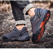 Load image into Gallery viewer, Casual Mens Outdoor Shoes Flat Durable Shoes Autumn Winter Classic Leather Sport Footwear Low Cut Boots Leather Walking Lightweight Breathable Modern Shoes For Walking