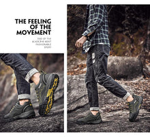 Load image into Gallery viewer, Casual Mens Outdoor Shoes Flat Durable Shoes Autumn Winter Classic Leather Sport Footwear Low Cut Boots Leather Walking Lightweight Breathable Modern Shoes For Walking