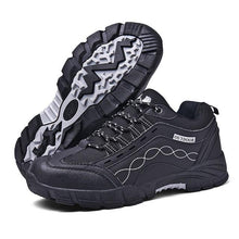Load image into Gallery viewer, Casual Mens Outdoor Shoes Flat Durable Shoes Autumn Winter Classic Leather Sport Footwear Low Cut Boots Leather Walking Lightweight Breathable Modern Shoes For Walking