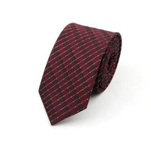 Load image into Gallery viewer, Casual Skinny Men Ties Fashion Polyester Comfortable Striped Necktie Business Design Formal Slim Office Necktie For Men