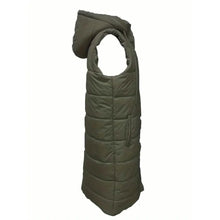Load image into Gallery viewer, Casual Sleeveless Long Button Front Hooded Coat Outerwear