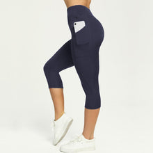 Load image into Gallery viewer, Casual Women's Yoga Pants Gym Fitness Sports Cropped Leggings Pocket Slim Pants Female Solid Color Women's Seamless Scrunch Legging Workout Leggings For Women Lift Tight Gym Yoga Home Pants
