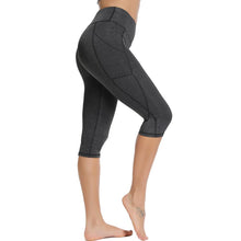 Load image into Gallery viewer, Casual Women's Yoga Pants Gym Fitness Sports Cropped Leggings Pocket Slim Pants Female Solid Color Women's Seamless Scrunch Legging Workout Leggings For Women Lift Tight Gym Yoga Home Pants