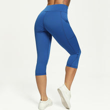 Load image into Gallery viewer, Casual Women's Yoga Pants Gym Fitness Sports Cropped Leggings Pocket Slim Pants Female Solid Color Women's Seamless Scrunch Legging Workout Leggings For Women Lift Tight Gym Yoga Home Pants