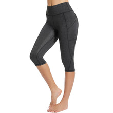Load image into Gallery viewer, Casual Women's Yoga Pants Gym Fitness Sports Cropped Leggings Pocket Slim Pants Female Solid Color Women's Seamless Scrunch Legging Workout Leggings For Women Lift Tight Gym Yoga Home Pants
