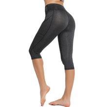 Load image into Gallery viewer, Casual Women's Yoga Pants Gym Fitness Sports Cropped Leggings Pocket Slim Pants Female Solid Color Women's Seamless Scrunch Legging Workout Leggings For Women Lift Tight Gym Yoga Home Pants