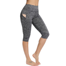 Load image into Gallery viewer, Casual Women's Yoga Pants Gym Fitness Sports Cropped Leggings Pocket Slim Pants Female Solid Color Women's Seamless Scrunch Legging Workout Leggings For Women Lift Tight Gym Yoga Home Pants