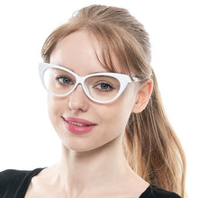 Load image into Gallery viewer, Cat Eye Reading Glasses For Women Lightweight Presbyopic Reading Glasses Fashion Cute Reader For Women Computer Readers Anti Glare UV Ray Eyeglasses +0.5 0.75 1.0 1.25 1.5 1.75 2.0 2.5 3.0 3.5 4.0