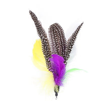 Load image into Gallery viewer, Cat Feather Toy Set Cat Feather Teaser Wand Toy for Kitten Cat Having Fun Exercise Playing Without the Stick Interactive Cat Feather Toys Retractable Cat Wand Toy and Feathers Teaser Refills Cat Toys for Indoor