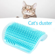 Load image into Gallery viewer, Cat Scratcher Corner Pet Brush Comb Play Cat Toy Plastic Scratch Bristles Arch Massager Self Groomer with Catnip Pouch Cat Wall Corner Massage Groomer Cat Self Grooming Brush