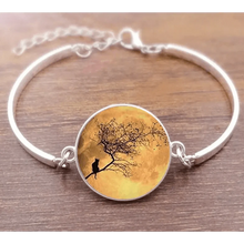 Load image into Gallery viewer, Cat Star Under The Glass Charm Bracelet Convex Plane Photo Handmade Jewelry For Woman And Man Accessories
