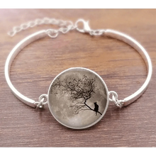 Load image into Gallery viewer, Cat Star Under The Glass Charm Bracelet Convex Plane Photo Handmade Jewelry For Woman And Man Accessories