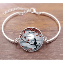 Load image into Gallery viewer, Cat Star Under The Glass Charm Bracelet Convex Plane Photo Handmade Jewelry For Woman And Man Accessories