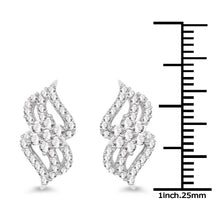 Load image into Gallery viewer, 0.68 Carat Genuine White Diamond 14K White Gold Earrings (G-H Color, SI1-SI2 Clarity)