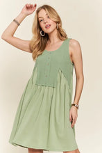 Load image into Gallery viewer, Decorative Button Sleeveless Babydoll Dress For Women β Elegant, Unique, Flowy, Comfortable, Versatile & Stylish