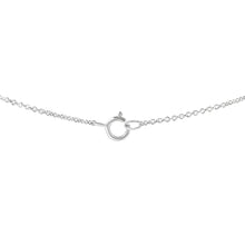 Load image into Gallery viewer, IGI Certified 14k White Gold 1/2 cttw Lab Grown Oval Shape Solitaire Diamond East West 18" Pendant Necklace (E-F Color, VS1-VS2 Clarity)