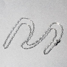 Load image into Gallery viewer, 14K White Gold Fine Paperclip Chain (1.5mm)