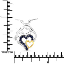 Load image into Gallery viewer, 0.28 Carat Genuine Blue Sapphire .925 Sterling Silver Pendant