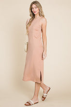 Load image into Gallery viewer, Ribbed Knit Sleeveless Midi Dress For Women – Elegant, Versatile and Stylish Sleeveless Dress with Ribbed Knit Texture and Midi Length