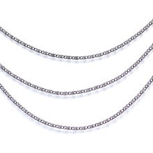 Load image into Gallery viewer, Handcrafted Black Anodized Titanium Swirly Link Dangle Nipple Chain