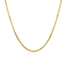 Load image into Gallery viewer, 18k Yellow Gold Classic Box Chain (1.40 mm)