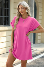 Load image into Gallery viewer, Short Sleeve Mini Dress with Pockets Casual & Stylish Everyday Wear