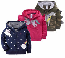 Load image into Gallery viewer, Luxury Printed New Trend Newborn Baby Hooded Cotton Sweater For Baby Girl/boys In Elegant Modern Luxury Style With Unicorn