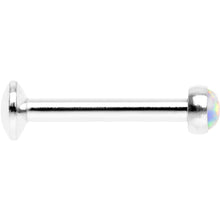 Load image into Gallery viewer, 5/16 White Synthetic Opal Internally Threaded Daith Cartilage Tragus