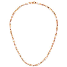 Load image into Gallery viewer, 14K Rose Gold Bold Paperclip Chain (4.2 mm)