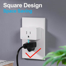 Load image into Gallery viewer, 2-Pack: WiFi Smart Plug – 15A, Timer & App Control, Works with Alexa & Google Home