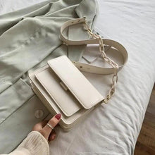 Load image into Gallery viewer, Chain Design Trendy Lady Bags Mini Pu Leather Flap Bags for Women Shoulder Handbag Female Fashion Cross Body Bag with Lid