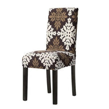Load image into Gallery viewer, Chair Cover Simple Home Printed Chair Cover Household Thickened Fleece Chair Cover Universal KitchenDining Chair Cover Spandex tretch Removable Washable Dining Room Chair Protector Slipcovers/Home Decor Dining Room Seat Cover