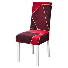 Load image into Gallery viewer, Chair Cover Simple Home Printed Chair Cover Household Thickened Fleece Chair Cover Universal KitchenDining Chair Cover Spandex tretch Removable Washable Dining Room Chair Protector Slipcovers/Home Decor Dining Room Seat Cover