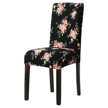 Load image into Gallery viewer, Chair Cover Simple Home Printed Chair Cover Household Thickened Fleece Chair Cover Universal KitchenDining Chair Cover Spandex tretch Removable Washable Dining Room Chair Protector Slipcovers/Home Decor Dining Room Seat Cover