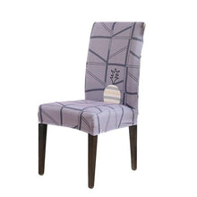 Load image into Gallery viewer, Chair Cover Simple Home Printed Chair Cover Household Thickened Fleece Chair Cover Universal KitchenDining Chair Cover Spandex tretch Removable Washable Dining Room Chair Protector Slipcovers/Home Decor Dining Room Seat Cover