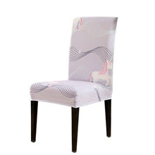 Load image into Gallery viewer, Chair Cover Simple Home Printed Chair Cover Household Thickened Fleece Chair Cover Universal KitchenDining Chair Cover Spandex tretch Removable Washable Dining Room Chair Protector Slipcovers/Home Decor Dining Room Seat Cover