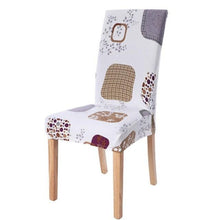 Load image into Gallery viewer, Chair Cover Simple Home Printed Chair Cover Household Thickened Fleece Chair Cover Universal KitchenDining Chair Cover Spandex tretch Removable Washable Dining Room Chair Protector Slipcovers/Home Decor Dining Room Seat Cover