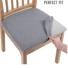 Load image into Gallery viewer, Chair Seat Covers for Dining Room Removable Washable Anti-Dust Seat Protector Removable Dining Seat Cover And Dining Chair Covers Stretch Seat Cushion Slipcover for Dining Room Kitchen Chairs