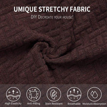 Load image into Gallery viewer, Chair Seat Covers for Dining Room Removable Washable Anti-Dust Seat Protector Removable Dining Seat Cover And Dining Chair Covers Stretch Seat Cushion Slipcover for Dining Room Kitchen Chairs