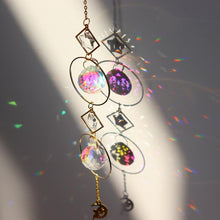 Load image into Gallery viewer, Chandelier Crystal Wind Chime Pendant Metallic Hoop Moon Rainbow Maker Sun Hanging Drop Crystal For Window Curtains Home Decor Gifts Photography Prop