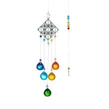 Load image into Gallery viewer, Chandelier Wind Chimes Crystal Prisms Hanging Sun Catcher Beads Chain Sphere Chandelier Lamps Light Pendant for Christmas Day Wedding Plants Cars Window Décor Rainbow Window Curtains Pendant Home Decor Gifts
