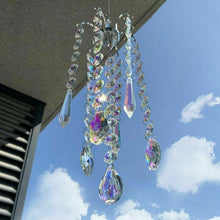 Load image into Gallery viewer, Chandelier Wind Chimes Crystal Prisms Hanging Sun Catcher Beads Chain Sphere Chandelier Lamps Light Pendant for Christmas Day Wedding Plants Cars Window Décor Rainbow Window Curtains Pendant Home Decor Gifts