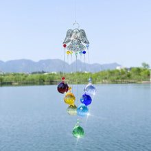 Load image into Gallery viewer, Chandelier Wind Chimes Crystal Prisms Hanging Sun Catcher Beads Chain Sphere Chandelier Lamps Light Pendant for Christmas Day Wedding Plants Cars Window Décor Rainbow Window Curtains Pendant Home Decor Gifts
