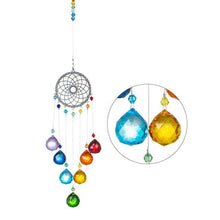 Load image into Gallery viewer, Chandelier Wind Chimes Crystal Prisms Hanging Sun Catcher Beads Chain Sphere Chandelier Lamps Light Pendant for Christmas Day Wedding Plants Cars Window Décor Rainbow Window Curtains Pendant Home Decor Gifts