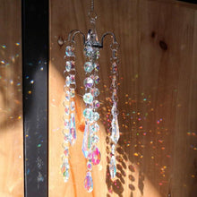 Load image into Gallery viewer, Chandelier Wind Chimes Home Decor Ornaments AB Coating Crystal Prisms Hanging Suncatcher Rainbow Chaser Window Curtains Jewelry Pendant For Home Room Wedding Garden Decor Gifts Photography