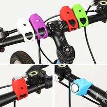 Load image into Gallery viewer, Chargeable Bicycle Bell 120db Waterproof Cycling Bike Bells Electric Horn Mini Portable Cycling Handlebar Bell Bike Tools Bicycle Bell With 3 Cute Sounds Waterproof Cycle Horn For Kids Road And Mountain Bike