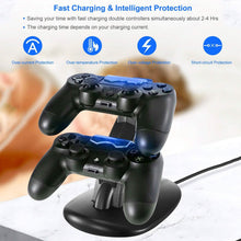 Load image into Gallery viewer, Charging Dock Station Dual Micro USB Stand for PS4 Pro